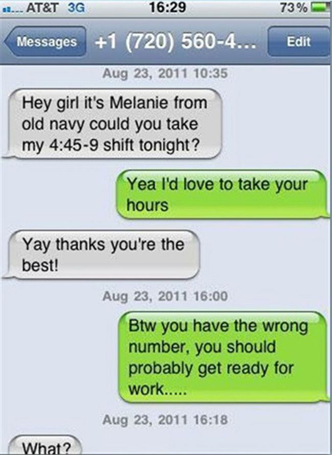 Old Navy Wrong number